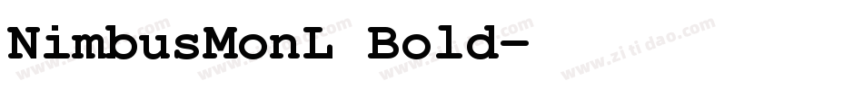 NimbusMonL Bold字体转换